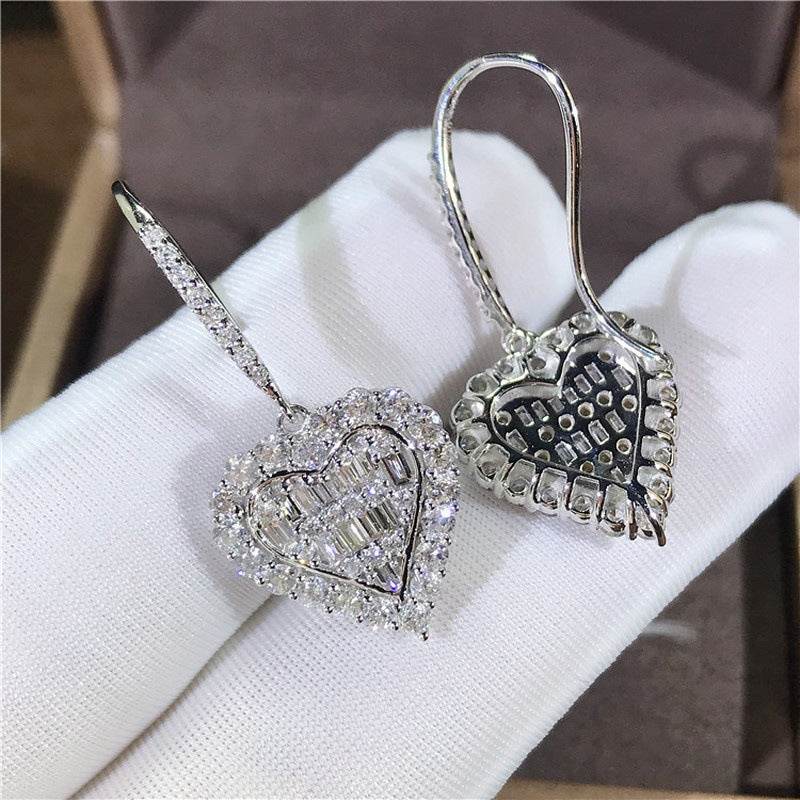 Buycenter Huitan Cubic Zirconia Drop Earrings - Elegant Wedding Fashion - Buy Center