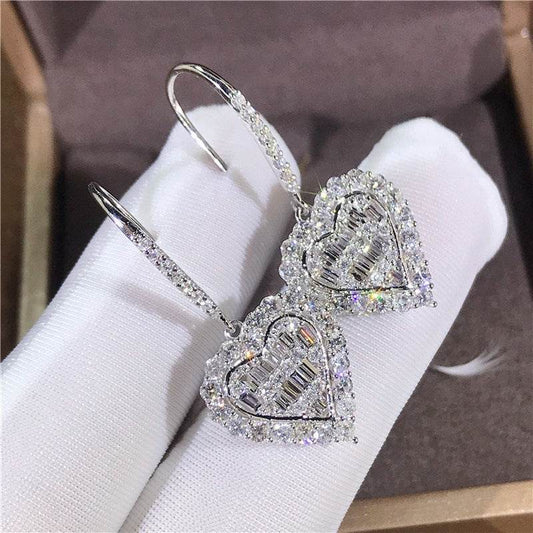Buycenter Huitan Cubic Zirconia Drop Earrings - Elegant Wedding Fashion - Buy Center