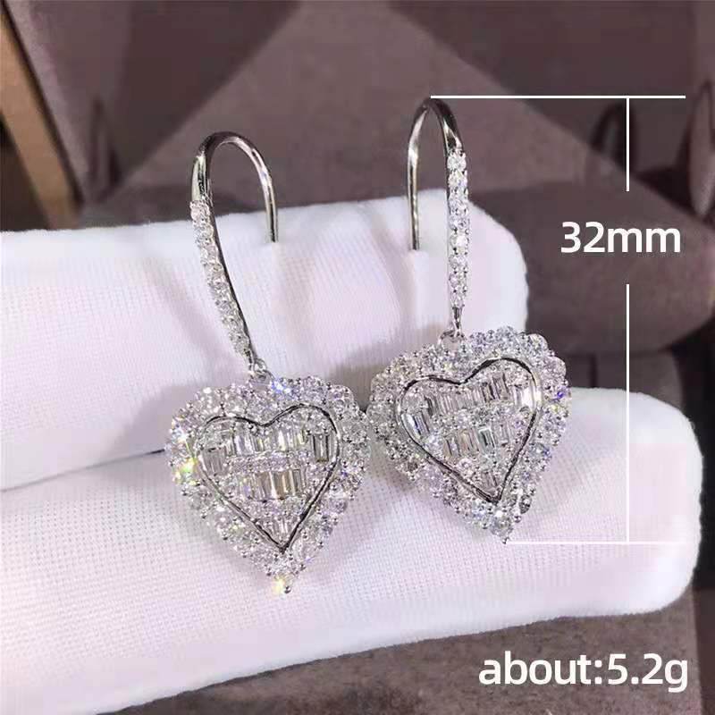 Buycenter Huitan Cubic Zirconia Drop Earrings - Elegant Wedding Fashion - Buy Center