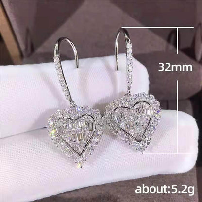 Buycenter Huitan Cubic Zirconia Drop Earrings - Elegant Wedding Fashion - Buy Center