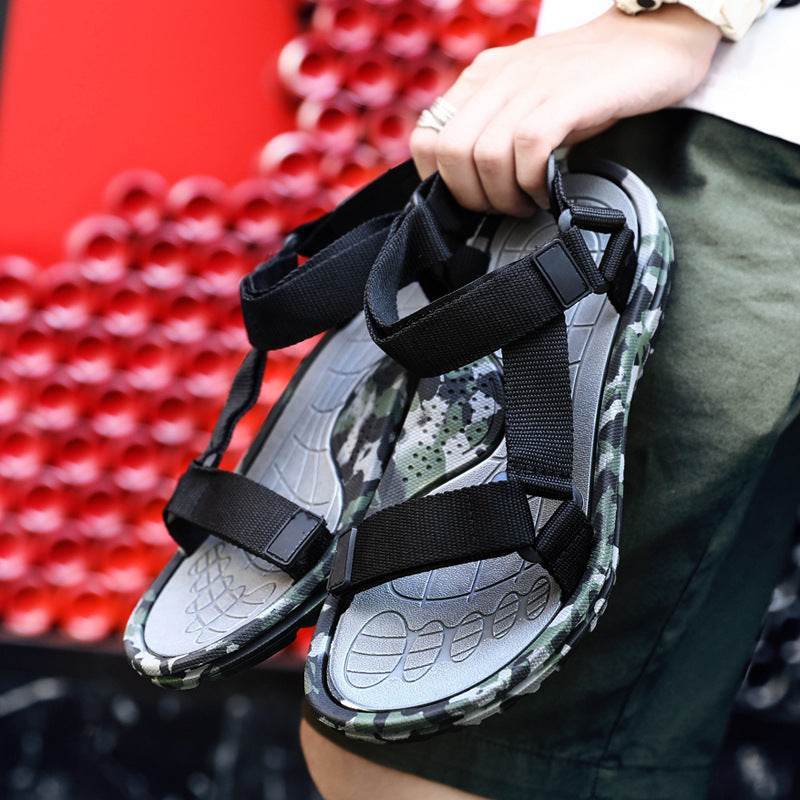 Buycenter Men's Summer Casual Sandals - Comfortable Velcro Fit - Buy Center