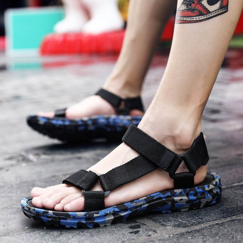 Buycenter Men's Summer Casual Sandals - Comfortable Velcro Fit - Buy Center