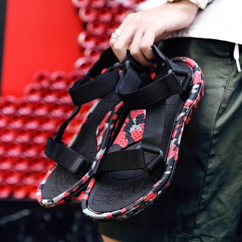 Buycenter Men's Summer Casual Sandals - Comfortable Velcro Fit - Buy Center