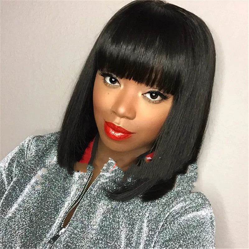 Short Hair Wigs for Ladies - Stylish Qi Bangs Inspired by Korea & Japan - Buy Center