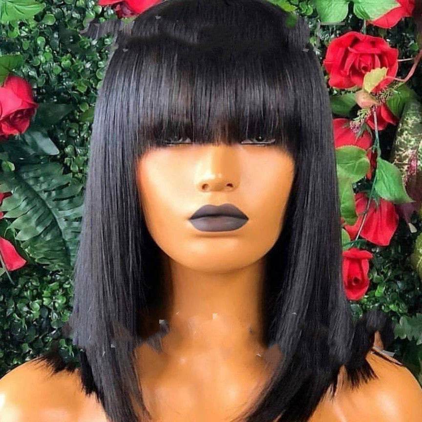 Short Hair Wigs for Ladies - Stylish Qi Bangs Inspired by Korea & Japan - Buy Center