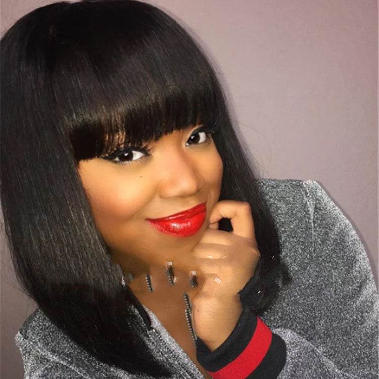 Short Hair Wigs for Ladies - Stylish Qi Bangs Inspired by Korea & Japan - Buy Center