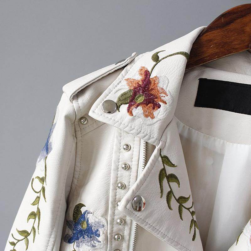 Buycenter Women's Punk Faux Leather Jacket - Tight-Fitting & Stylish - Buy Center