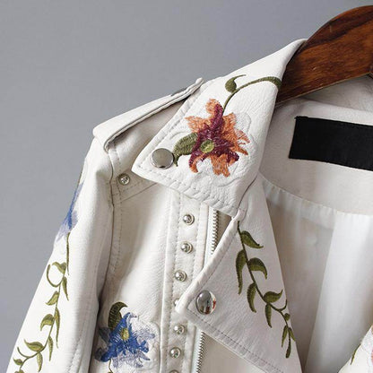 Buycenter Women's Punk Faux Leather Jacket - Tight-Fitting & Stylish - Buy Center