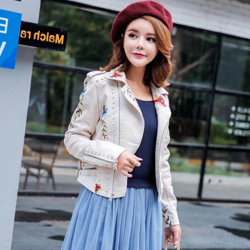 Buycenter Women's Punk Faux Leather Jacket - Tight-Fitting & Stylish - Buy Center