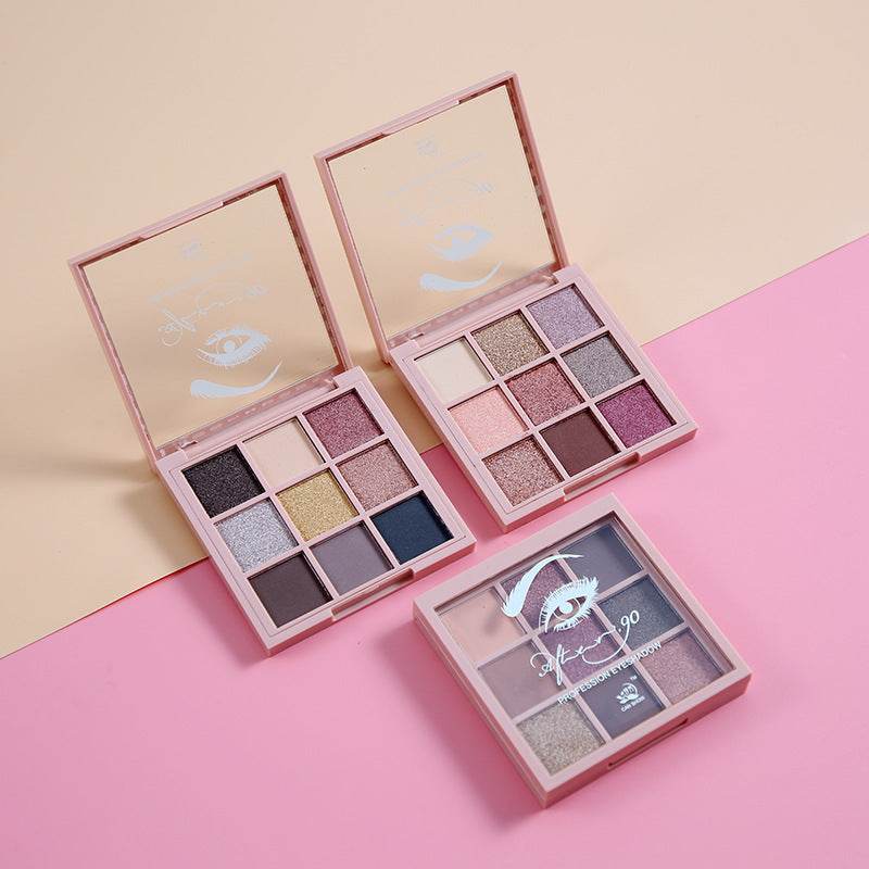 Jiugongge 9-Color Waterproof Eyeshadow Palette - Trendy Makeup Set 2025 - Buy Center