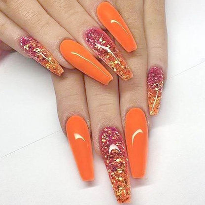 Elegant Long Ballet Nails with Water Droplets - 5 Vibrant Styles - Buy Center