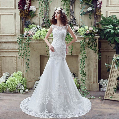 Buycenter Lace Mermaid Wedding Dress - Sexy Trailing Design for Brides - Buy Center