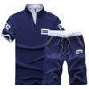 Men's Casual V-Neck T-Shirt & Shorts Set - Stylish Sports Suit 2025 - Buy Center