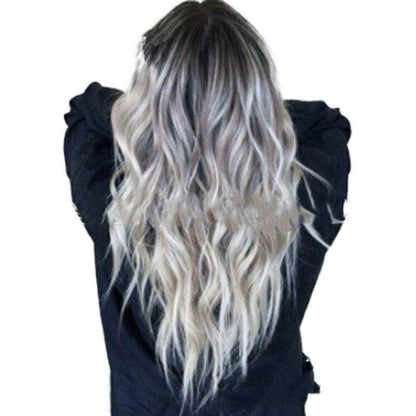 Mid-Point Girls Fashion Wig - Mixed Color Curly Hair Piece for 2025 - Buy Center