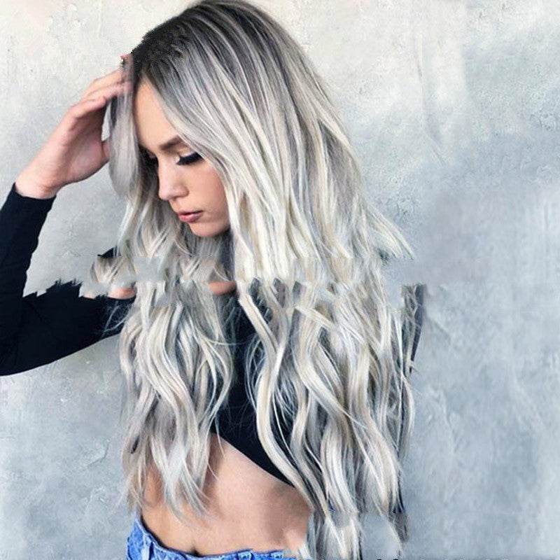 Mid-Point Girls Fashion Wig - Mixed Color Curly Hair Piece for 2025 - Buy Center