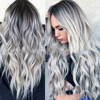 Mid-Point Girls Fashion Wig - Mixed Color Curly Hair Piece for 2025 - Buy Center