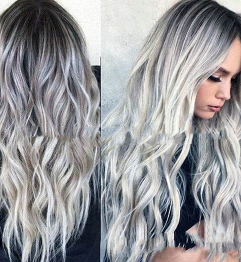 Mid-Point Girls Fashion Wig - Mixed Color Curly Hair Piece for 2025 - Buy Center