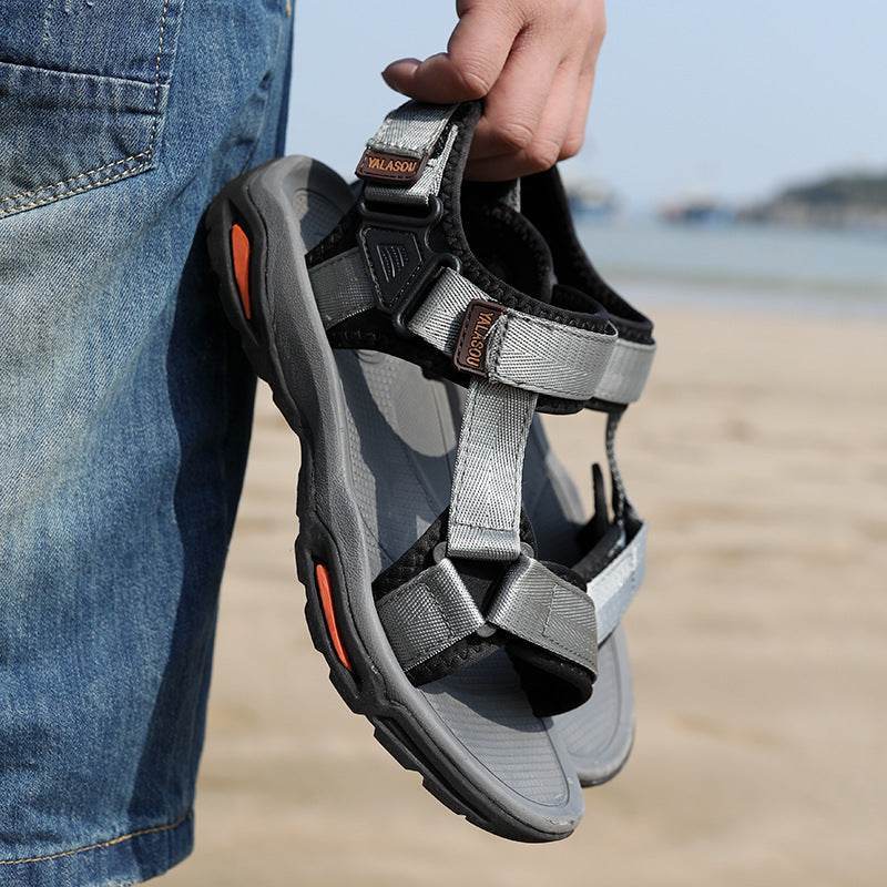 Buycenter Men's Summer Sandals - Stylish Velcro Beach Shoes - Buy Center