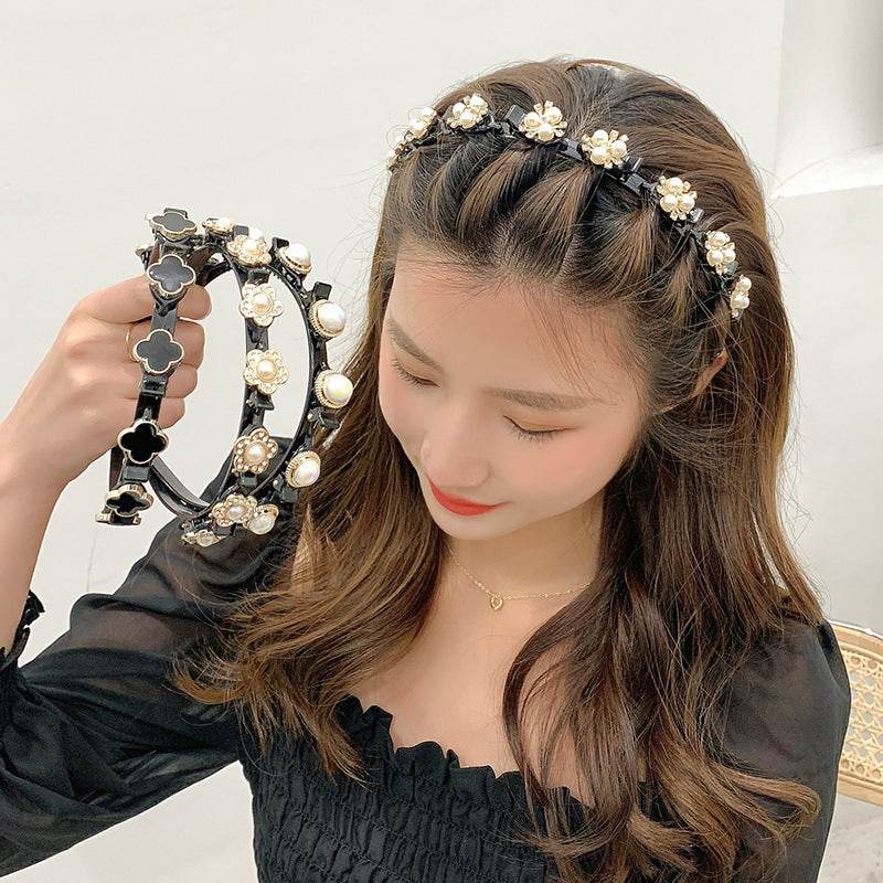 Lazy Braided Hair Clip Headband - Japanese & Korean Stylish Accessory - Buy Center