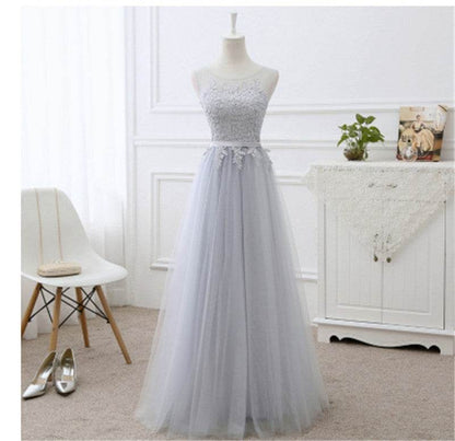 Buycenter A-Line Bridesmaid Dress - Sleeveless Long Evening Gown - Buy Center