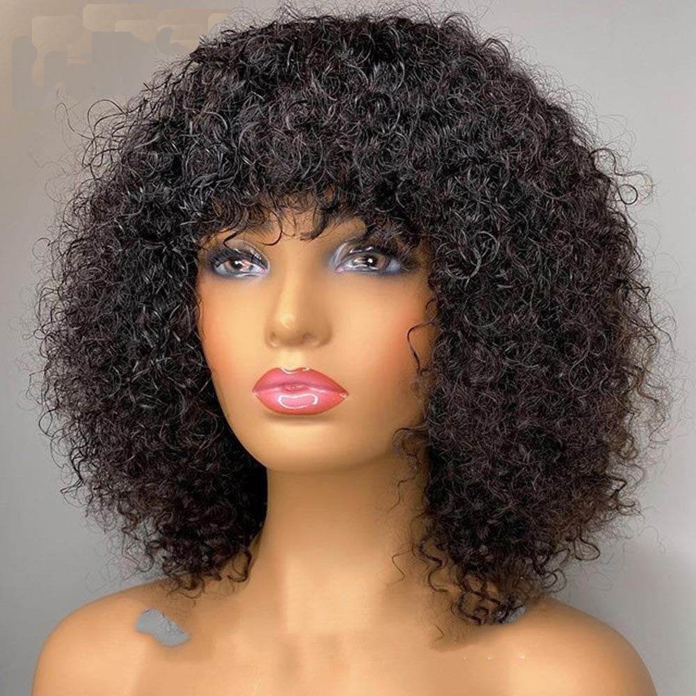 Women's Black Curly Hair Wig - Stylish Short Style for Versatile Looks - Buy Center