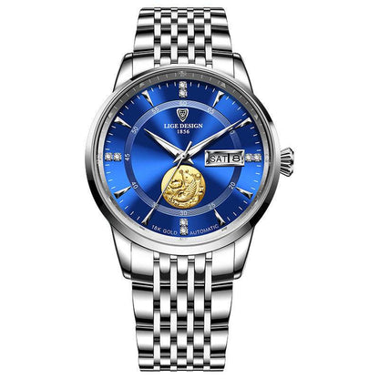 Buy Center Men's Mechanical Watch - Waterproof, Double Calendar, Luminous Design - Buy Center