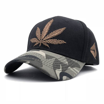 Korean Maple Leaf Baseball Cap - Unisex Stylish Curved Brim Accessory - Buy Center