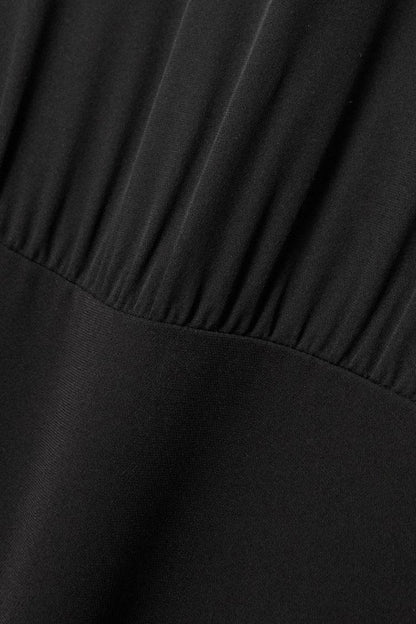 Buycenter Black Round Neck Sleeveless Dress - Elegant Long Skirt for Ladies - Buy Center