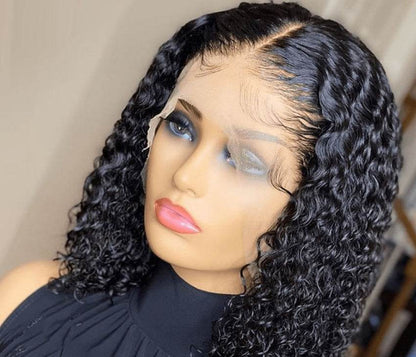 Hand-Wound Tube Black Short Curly Wig - Heat-Resistant & Versatile Style - Buy Center