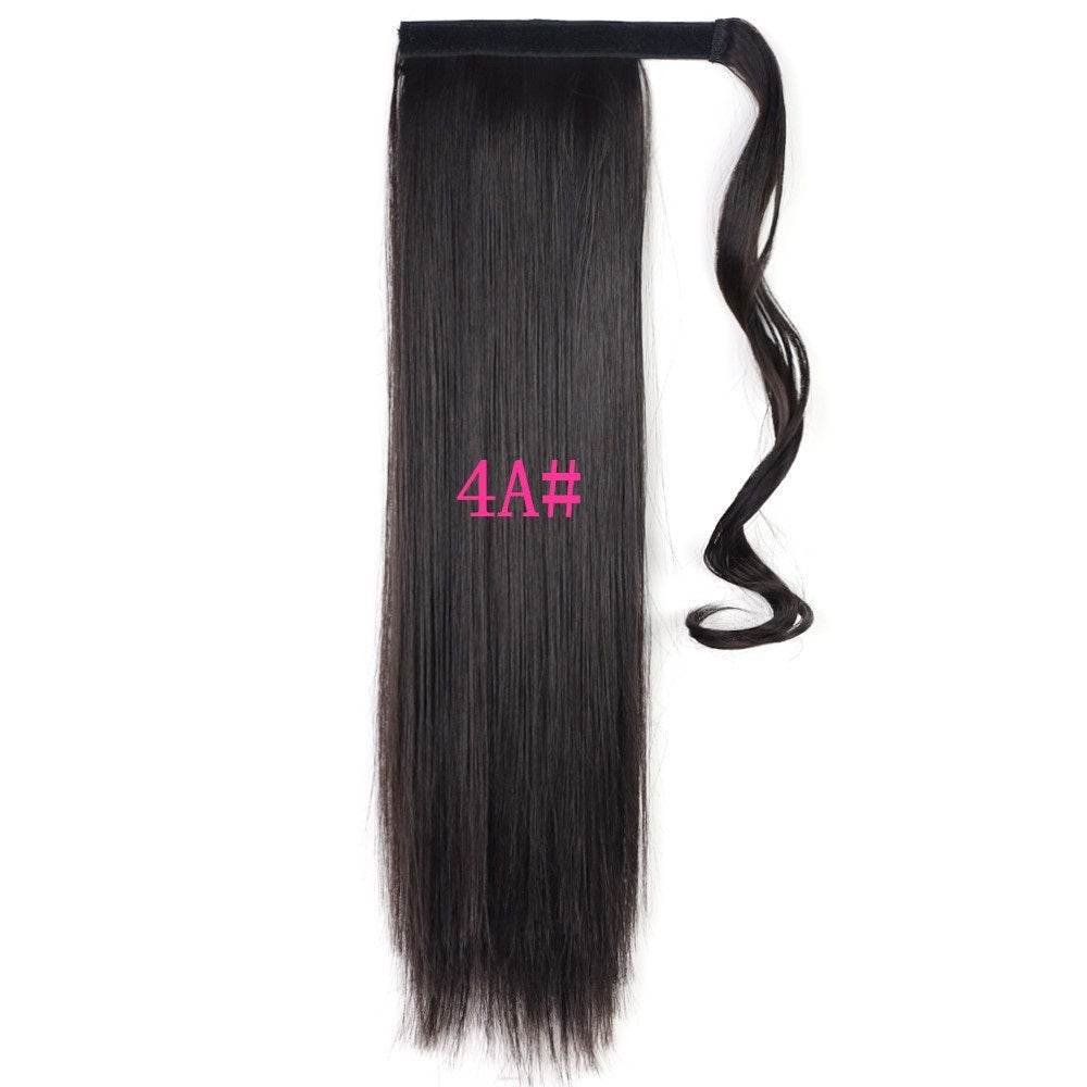Long Straight Clip In Ponytail Extension - Heat Resistant, 22 Inches - Buy Center