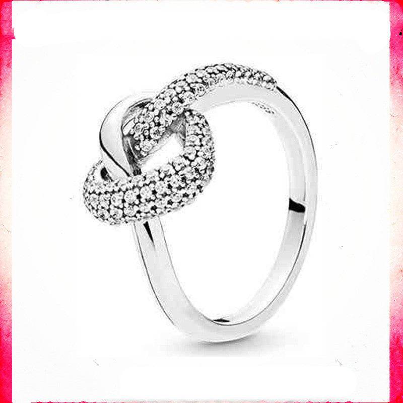 Trendy Silver Wave Engagement Ring - Diamond-Encrusted Modern Style - Buy Center