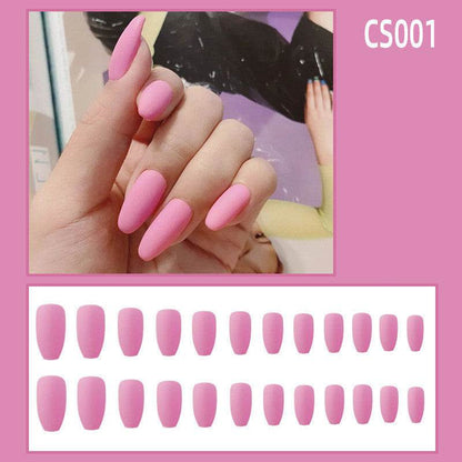 Alice's Frosted Waterproof Fake Nails - Autumn & Winter Style 2025 - Buy Center
