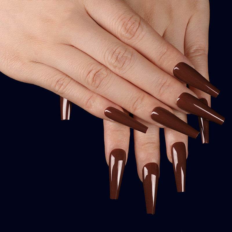 Long Coffin Fake Nails - Vibrant Colors, Easy Application Nail Art - Buy Center