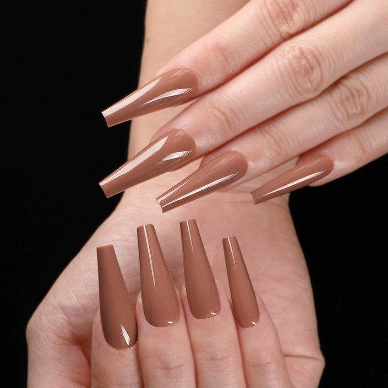 Long Coffin Fake Nails - Vibrant Colors, Easy Application Nail Art - Buy Center
