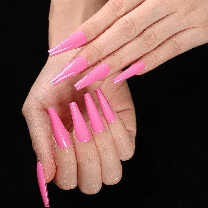 Long Coffin Fake Nails - Vibrant Colors, Easy Application Nail Art - Buy Center