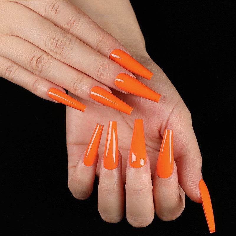 Long Coffin Fake Nails - Vibrant Colors, Easy Application Nail Art - Buy Center