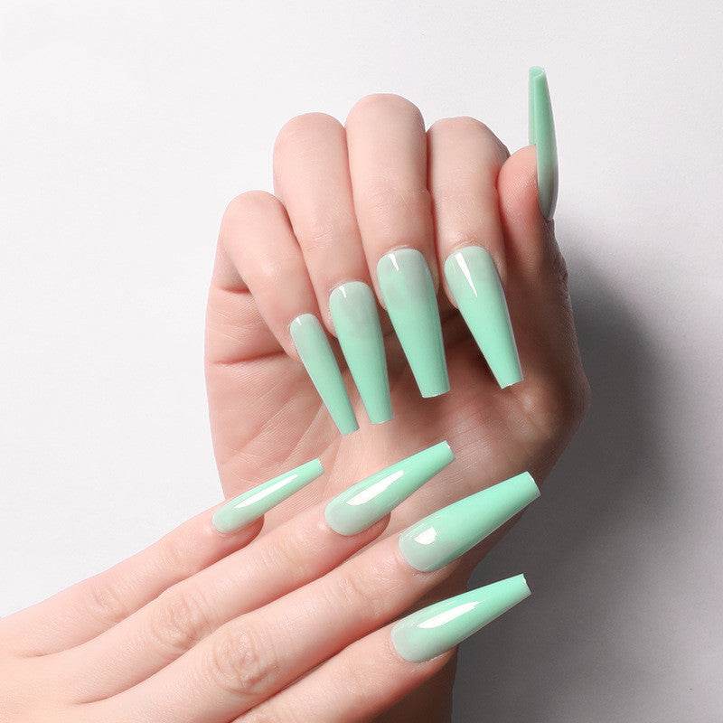 Long Coffin Fake Nails - Vibrant Colors, Easy Application Nail Art - Buy Center