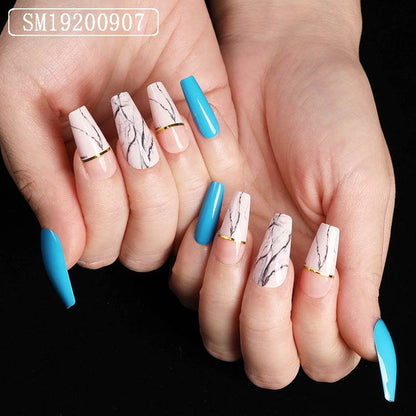 Ballet Coffin Fake Nails Set - 24 Premium ABS Acrylic Tips for Stylish Nails - Buy Center