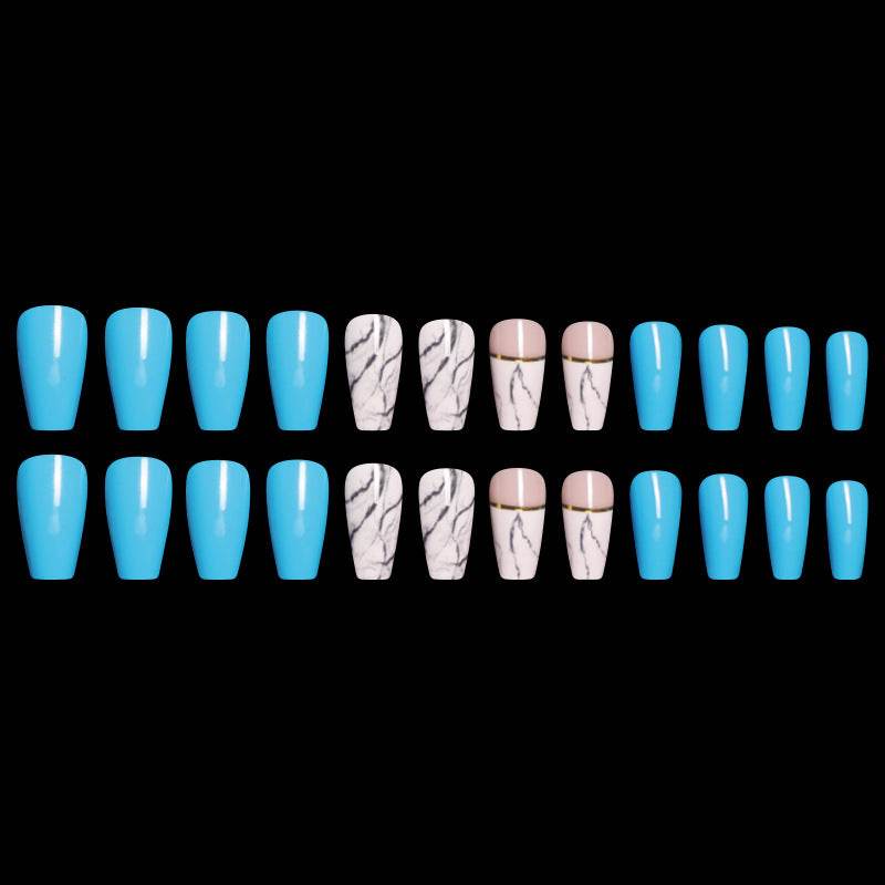 Ballet Coffin Fake Nails Set - 24 Premium ABS Acrylic Tips for Stylish Nails - Buy Center