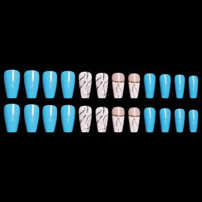 Ballet Coffin Fake Nails Set - 24 Premium ABS Acrylic Tips for Stylish Nails - Buy Center