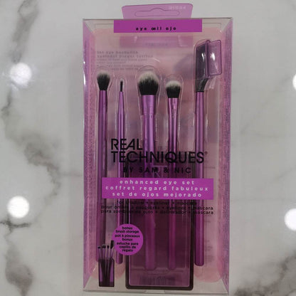New REAL T 5pcs Makeup Brush Set - Ultra-Soft Tools for Flawless Looks - Buy Center