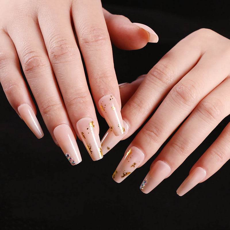 Wearing Nails Elegant Ballet Style Nail Art Kit - 24 Premium Fake Nails - Buy Center