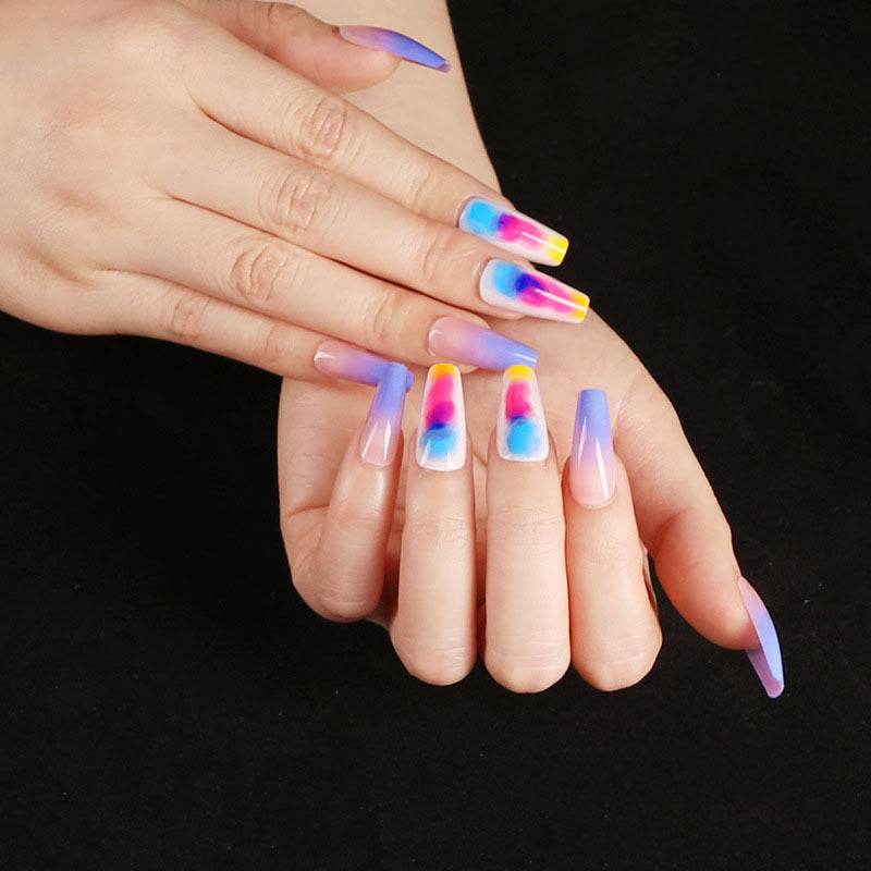 Wearing Nails Elegant Ballet Style Nail Art Kit - 24 Premium Fake Nails - Buy Center