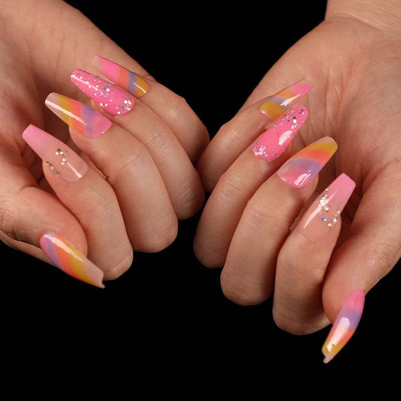 Wearing Nails Elegant Ballet Style Nail Art Kit - 24 Premium Fake Nails - Buy Center