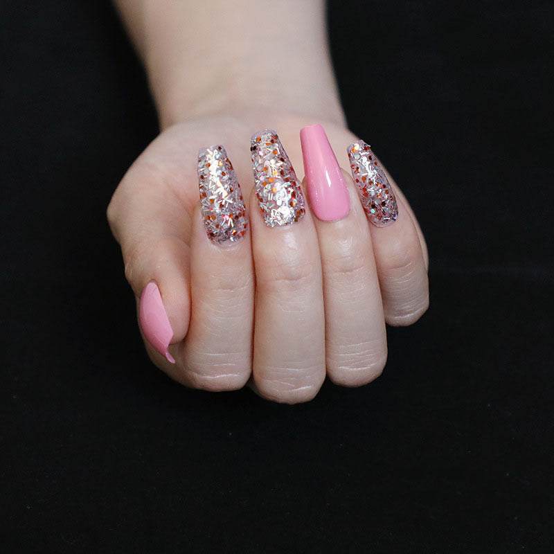 Wearing Nails Elegant Ballet Style Nail Art Kit - 24 Premium Fake Nails - Buy Center