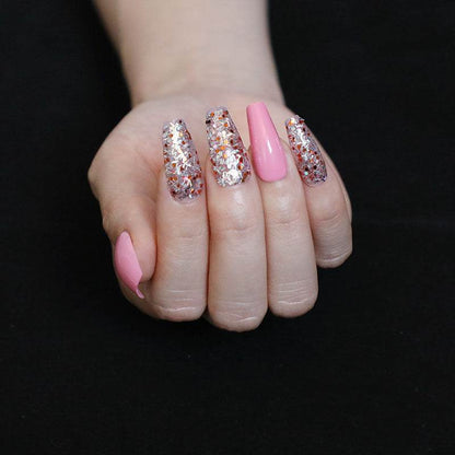 Wearing Nails Elegant Ballet Style Nail Art Kit - 24 Premium Fake Nails - Buy Center