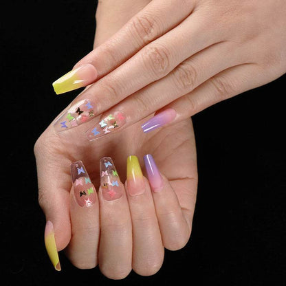 Wearing Nails Elegant Ballet Style Nail Art Kit - 24 Premium Fake Nails - Buy Center