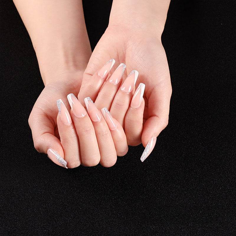 Wearing Nails Elegant Ballet Style Nail Art Kit - 24 Premium Fake Nails - Buy Center