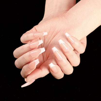 Wearing Nails Elegant Ballet Style Nail Art Kit - 24 Premium Fake Nails - Buy Center