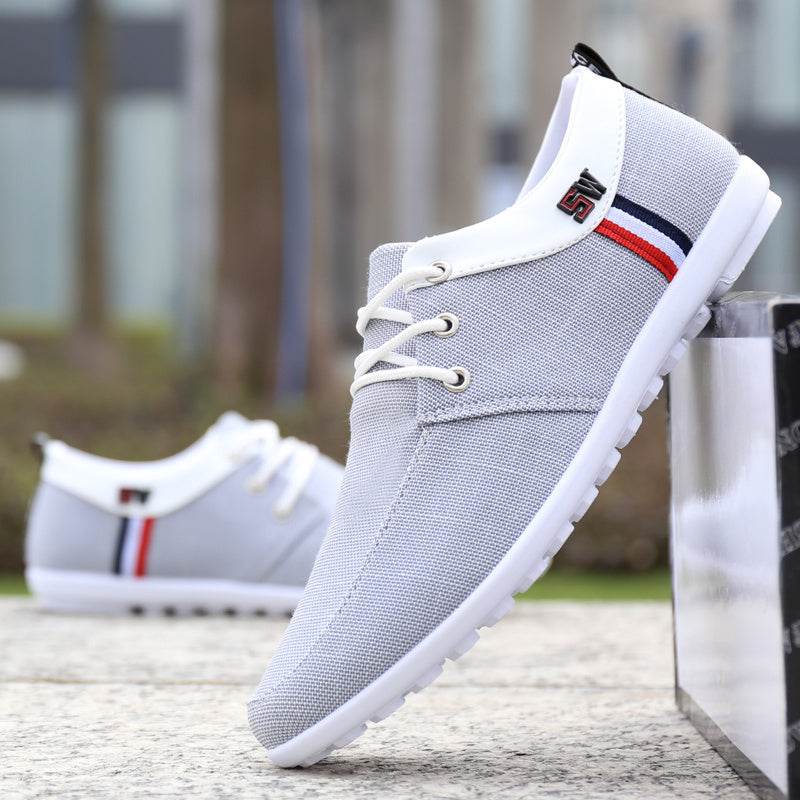 Buycenter Men's Summer Canvas Shoes - Breathable, Deodorant, Lace-Up - Buy Center
